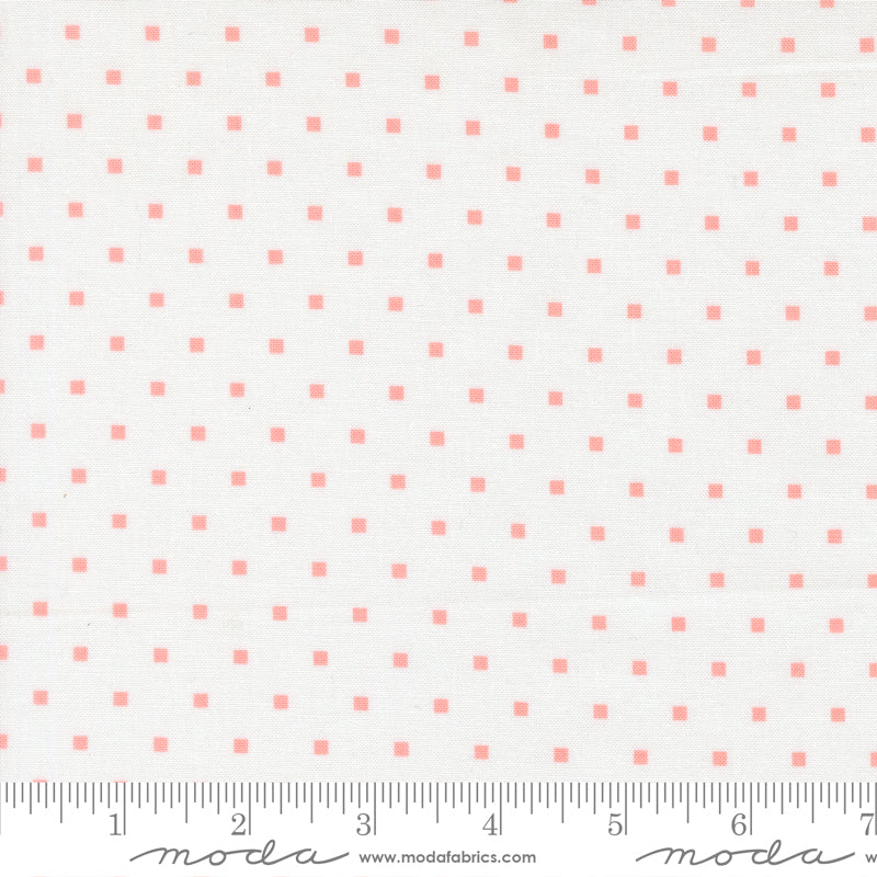 A Cat Named Stitch Cosmo Square Dots Cream Blush - 55345 11  - by Camille Roskelley for Moda