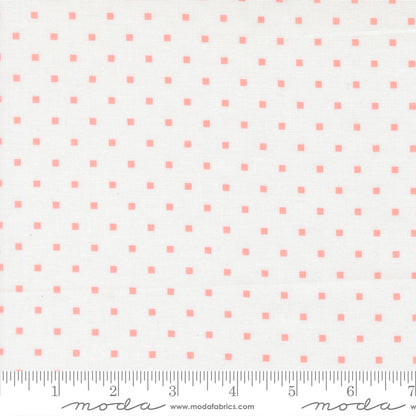 A Cat Named Stitch Cosmo Square Dots Cream Blush - 55345 11  - by Camille Roskelley for Moda