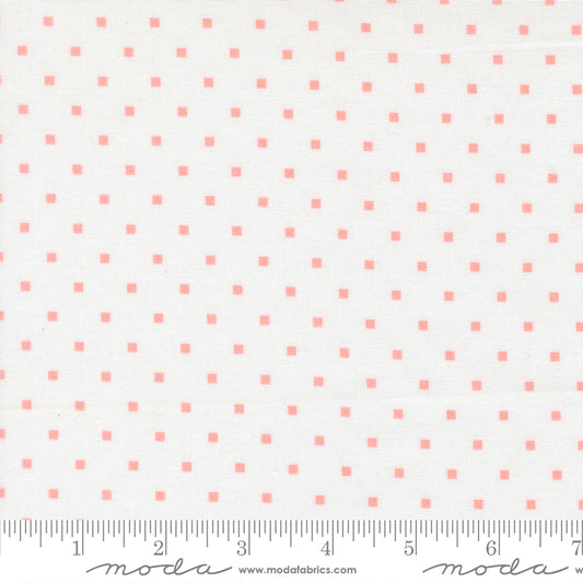 A Cat Named Stitch Cosmo Square Dots Cream Blush - 55345 11  - by Camille Roskelley for Moda