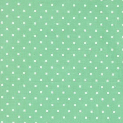 A Cat Named Stitch Cosmo Square Dots Green - 55345 19  - by Camille Roskelley for Moda