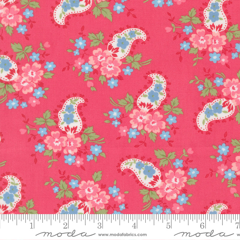 A Cat Named Stitch Sweet Paisley Floral Rosie - 55346 18  - by Camille Roskelley for Moda