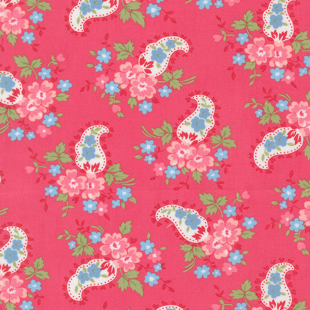 A Cat Named Stitch Sweet Paisley Floral Rosie - 55346 18  - by Camille Roskelley for Moda