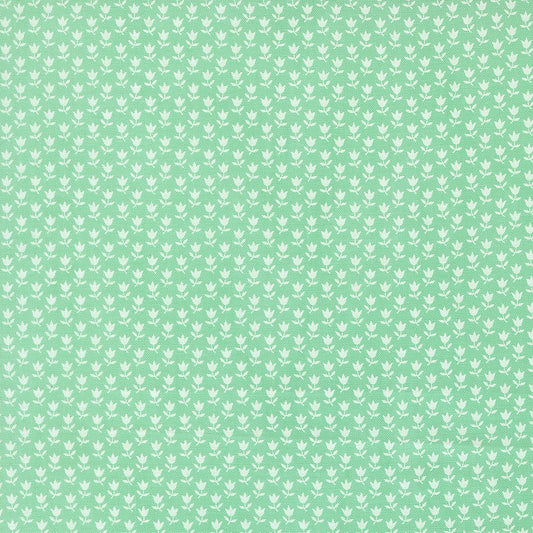 A Cat Named Stitch June Small Floral Tulip Green - 55347 19  - by Camille Roskelley for Moda