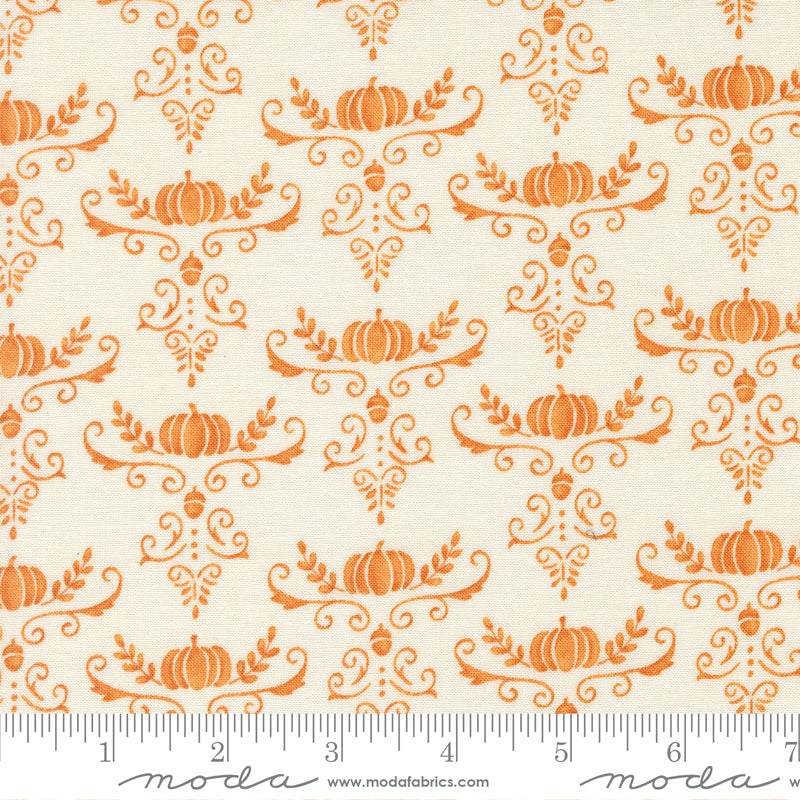 I Love Fall Most of All - Pumpkins and Vines Damask White Pumpkin 56146 22