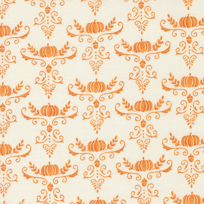 I Love Fall Most of All - Pumpkins and Vines Damask White Pumpkin 56146 22