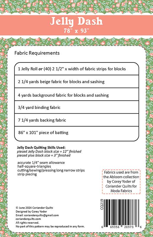 Jelly Dash Quilt Pattern
