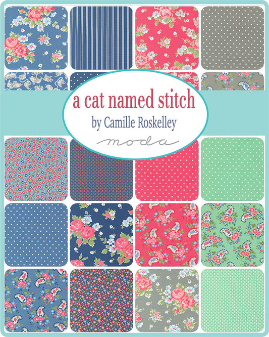 A Cat Named Stitch Jelly Roll by Camille Roskelley for Moda