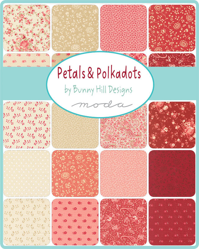 Petals and Polka Dots Fat Quarter Bundle by Bunny Hill Designs for Moda