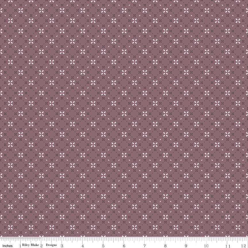 Evening on the Prairie Prairie Geo Floral Grape - Shipping in September 2025