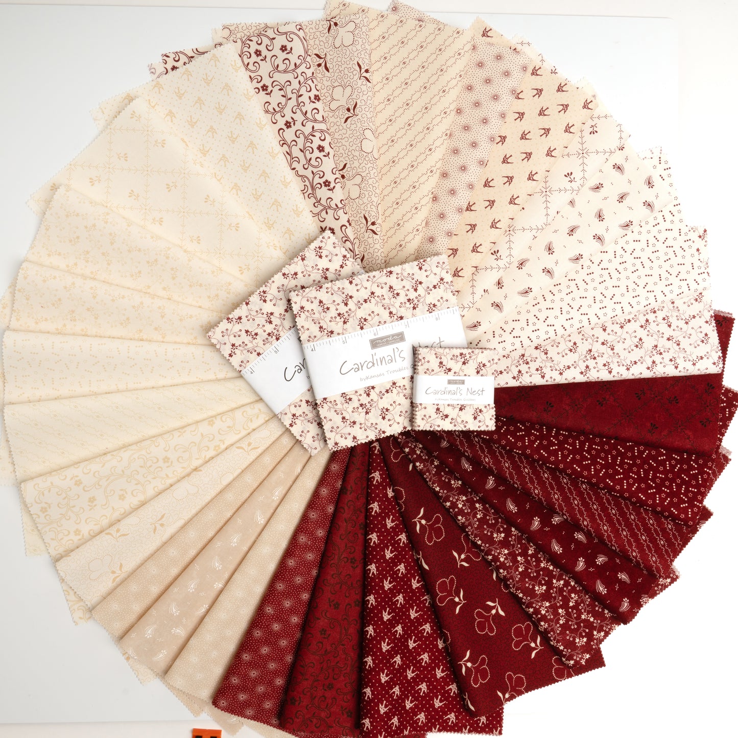 PRE-ORDER - Cardinal's Nest Charm Pack by Kansas Troubles Quilters for Moda