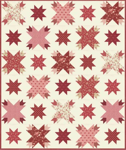 Daphne Quilt Kit featuring Petals and Polka Dots by Bunny Hill Designs for Moda