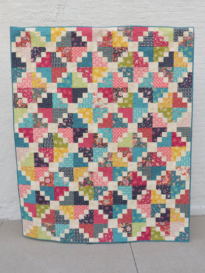 Esther Twin Sized Quilt Kit featuring Sitara fabrics by Crystal Manning for Moda