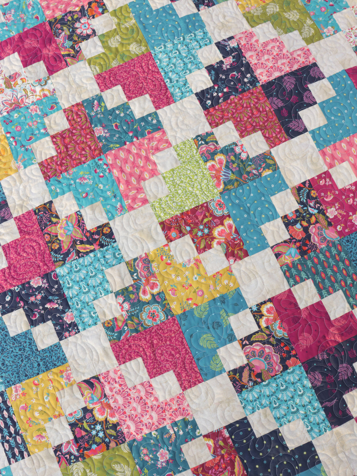 Esther Twin Sized Quilt Kit featuring Sitara fabrics by Crystal Manning for Moda