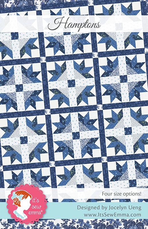 Hamptons Lap Quilt Kit featuring Blueprint by Camille Roskelley for Moda
