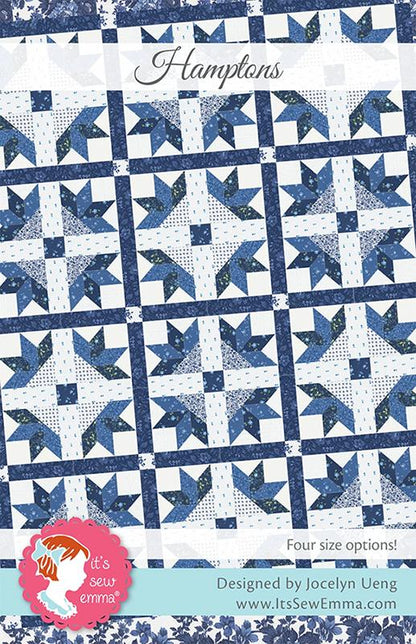 Hamptons Lap Quilt Kit featuring Blueprint by Camille Roskelley for Moda