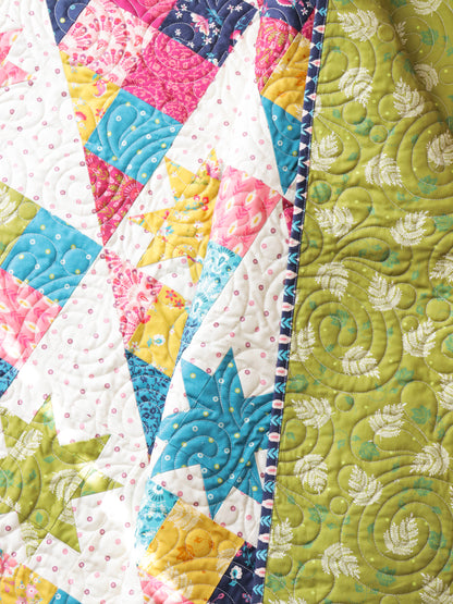 Hodgepodge Quilt Kit featuring Sitara fabrics by Crystal Manning for Moda