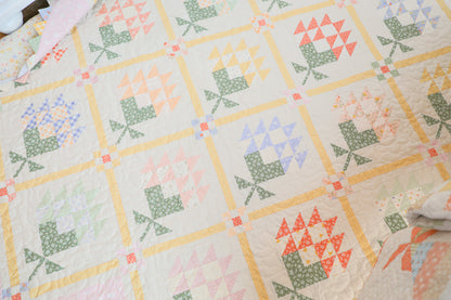 Mayflowers Quilt Kit featuring Pastel Prairie by My Sew Quilty Life for Moda