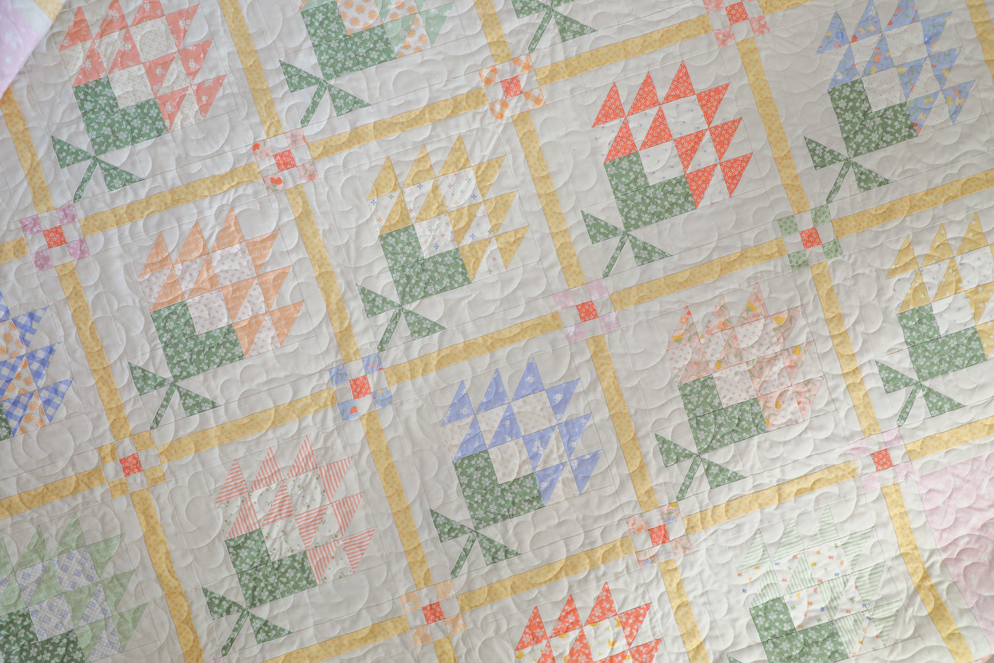 Mayflowers Quilt Kit featuring Pastel Prairie by My Sew Quilty Life for Moda