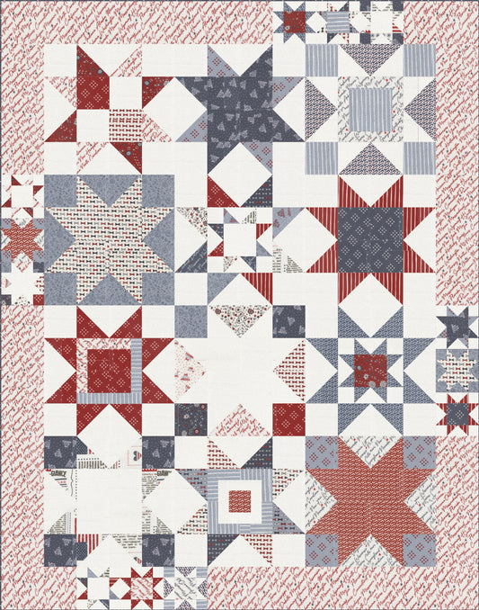 Seeing Stars Quilt Kit by Sweetwater for Moda
