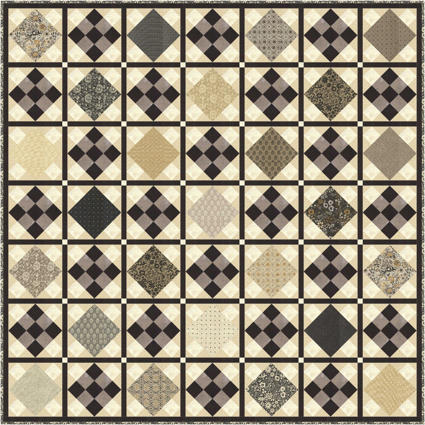 Marble Waltz Quilt Kit featuring Posh by Basic Grey