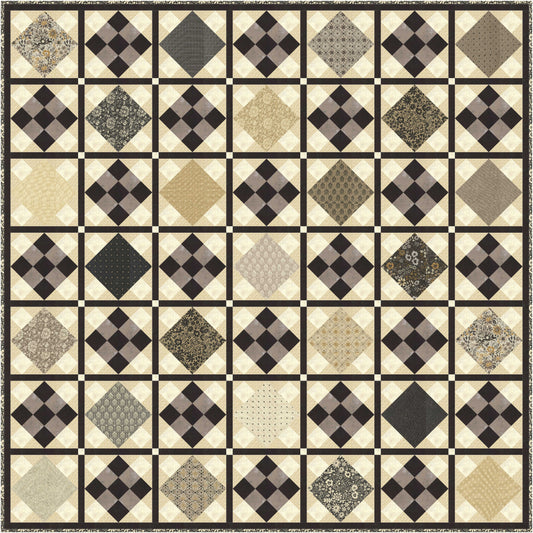Marble Waltz Quilt Kit featuring Posh by Basic Grey