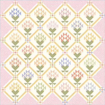 Mayflowers Quilt Kit featuring Pastel Prairie by My Sew Quilty Life for Moda