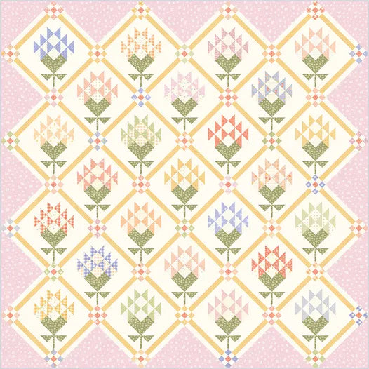 Mayflowers Quilt Kit featuring Pastel Prairie by My Sew Quilty Life for Moda
